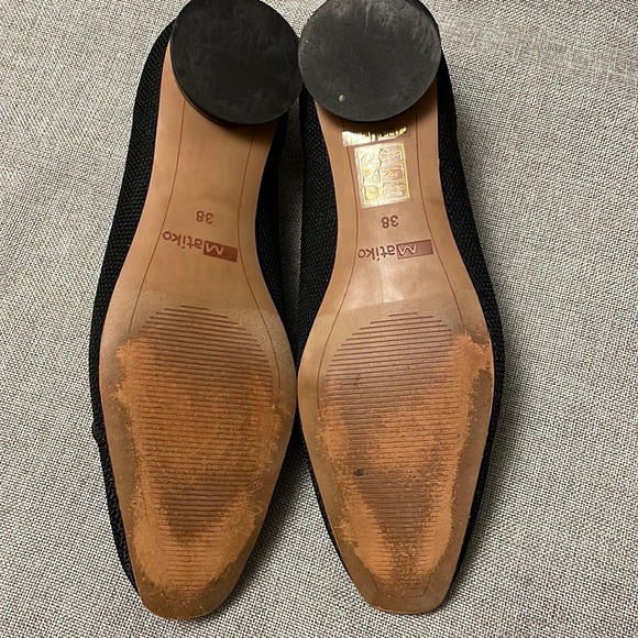 ANTHROPOLOGIE black Matiko ballet flats.  Size 38. - Picture 6 of 9